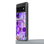 sagittarius aesthetic collage back phone cover | glass case for google pixel 6 pro