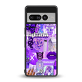 sagittarius aesthetic collage back phone cover | glass case for google pixel 7 pro