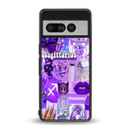sagittarius aesthetic collage back phone cover | glass case for google pixel 7 pro