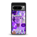 sagittarius aesthetic collage back phone cover | glass case for google pixel 8 pro
