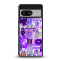 sagittarius aesthetic collage back phone cover | glass case for Google Pixel 8