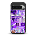 sagittarius aesthetic collage back phone cover | glass case for google pixel 9 pro