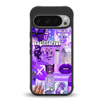 sagittarius aesthetic collage back phone cover | glass case for google pixel 9 pro