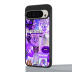 sagittarius aesthetic collage back phone cover | glass case for google pixel 9 pro