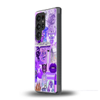 sagittarius aesthetic collage back phone cover | glass case for samsung galaxy s25 ultra