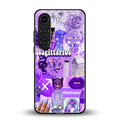 sagittarius aesthetic collage back phone cover | glass case for samsung galaxy s25 plus