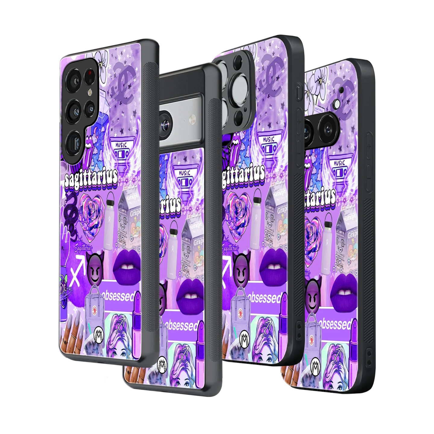 Stylish Glass Back Case for All Smartphones – iPhone, Samsung, OnePlus, Pixel, Redmi, Oppo, Vivo, Motorola