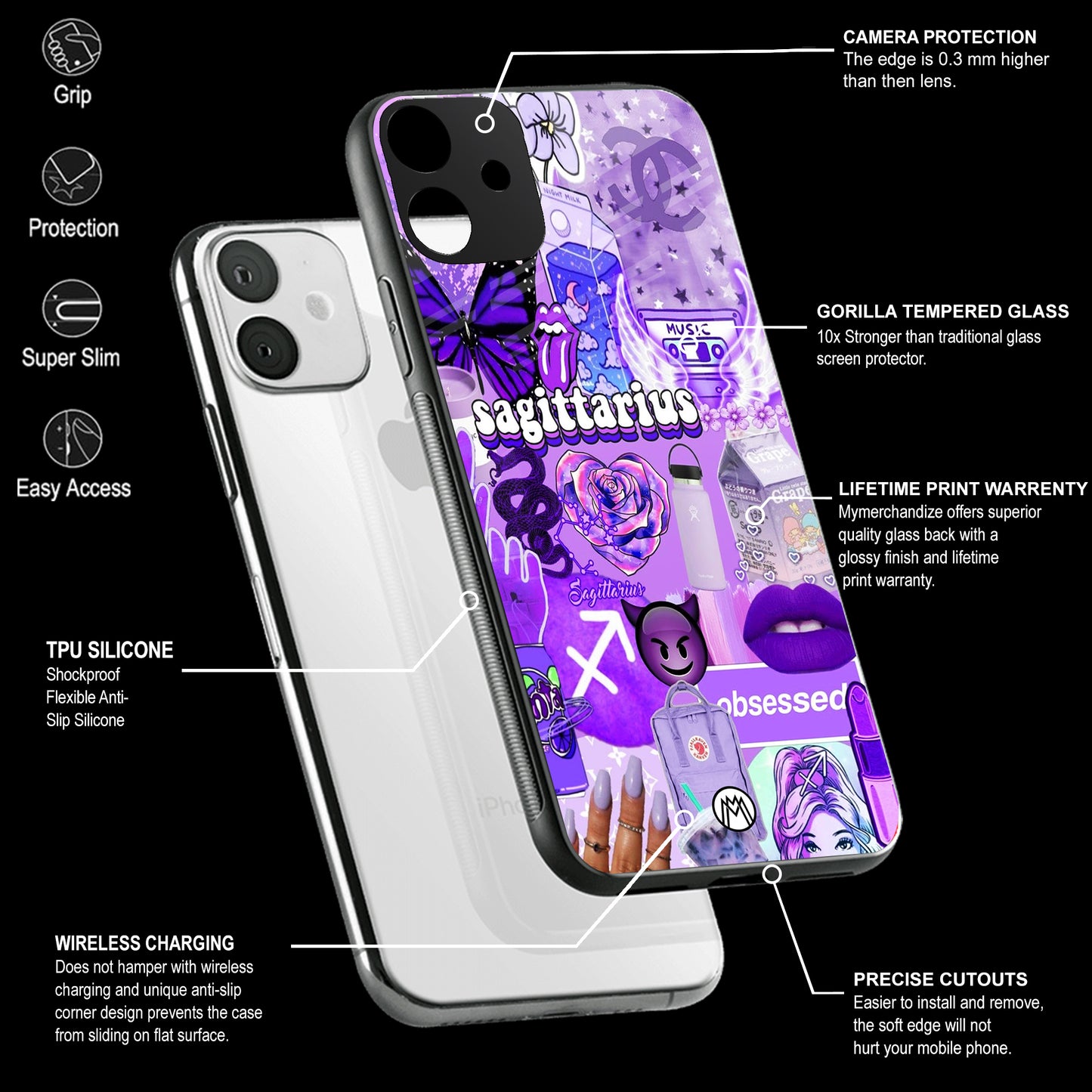 Mobile Phone Cover | Glass Back Case