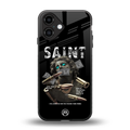 saint back phone cover | glass case for iphone 16