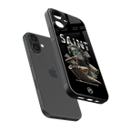 saint back phone cover | glass case for iphone 16