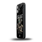 saint back phone cover | glass case for iphone 16