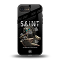 saint back phone cover | glass case for iphone 16e
