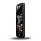saint back phone cover | glass case for iphone 16e
