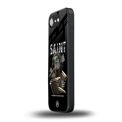 saint back phone cover | glass case for iphone 16e