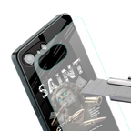 saint back phone cover | glass case for iphone 16e