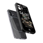 saint back phone cover | glass case for nothing phone 2