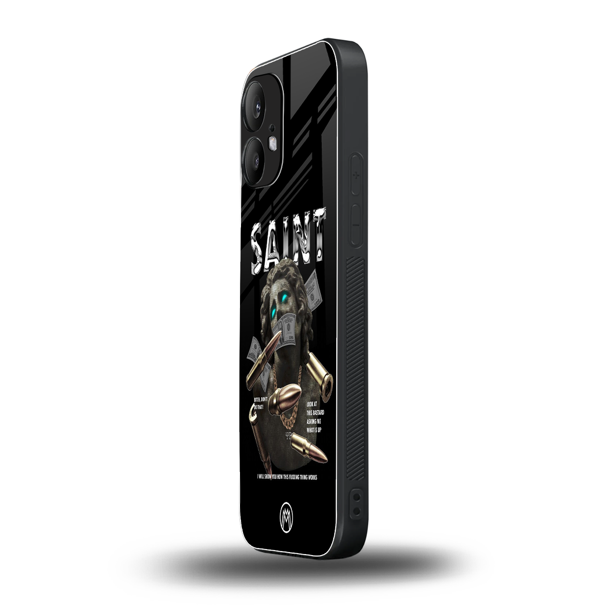 saint back phone cover | glass case for nothing phone 2