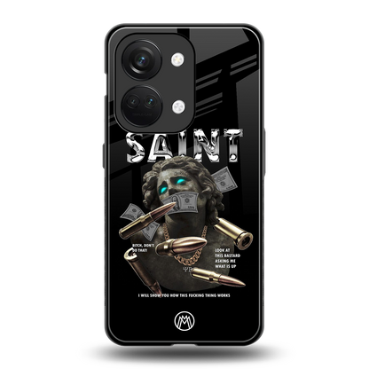saint back phone cover | glass case for oneplus nord 3