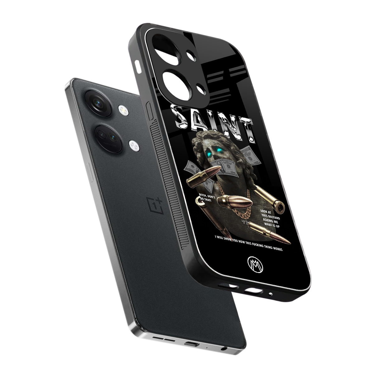 saint back phone cover | glass case for oneplus nord 3