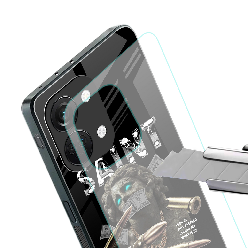 saint back phone cover | glass case for oneplus nord 3