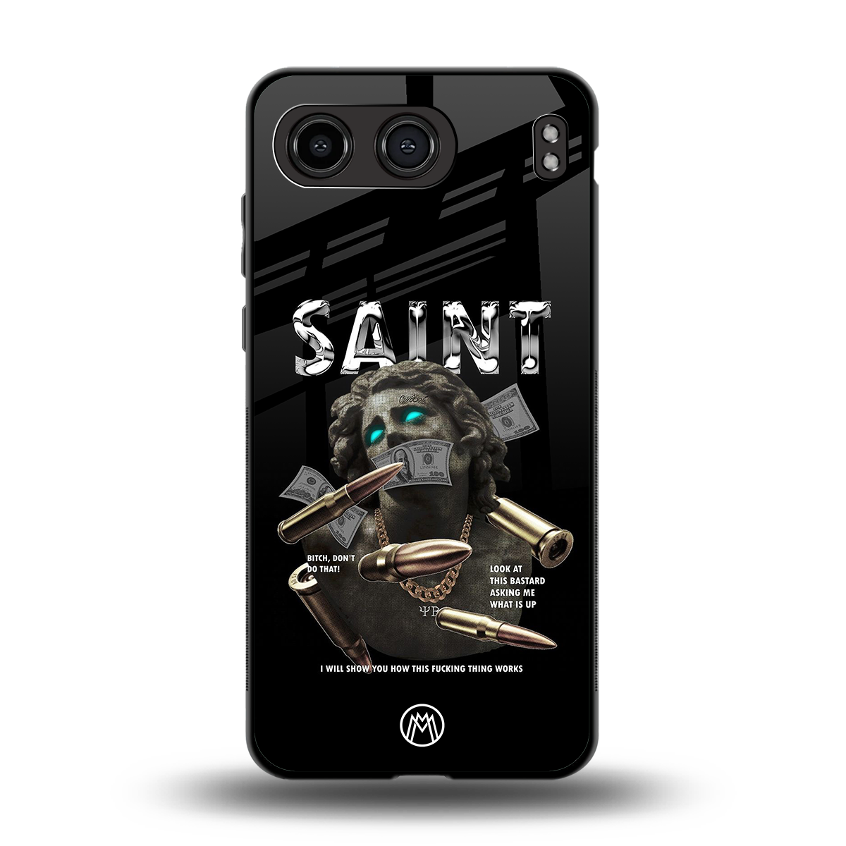 saint back phone cover | glass case for oneplus nord 4