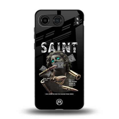 saint back phone cover | glass case for oneplus nord 4
