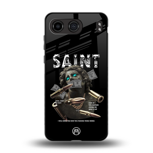saint back phone cover | glass case for oneplus nord 4