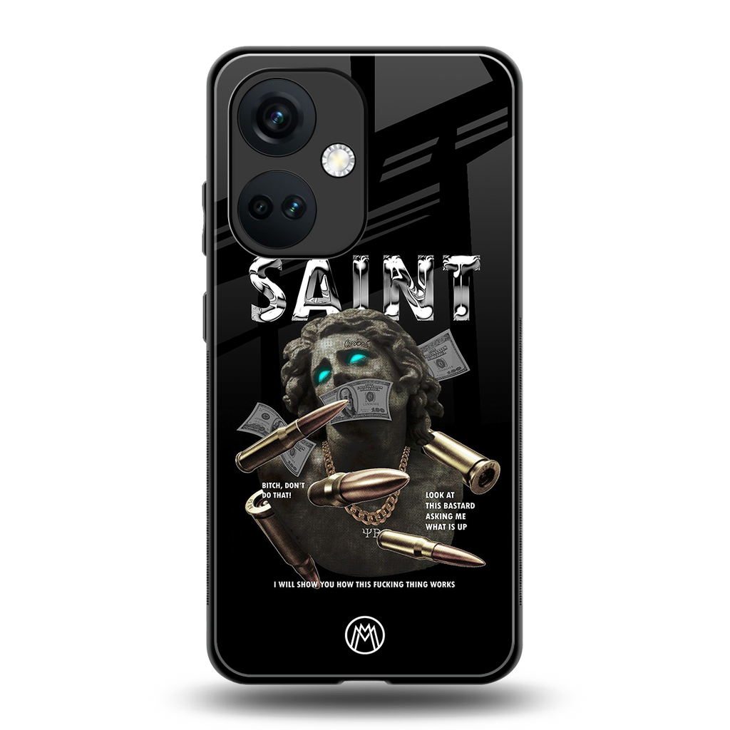 saint back phone cover | glass case for oneplus nord ce 3
