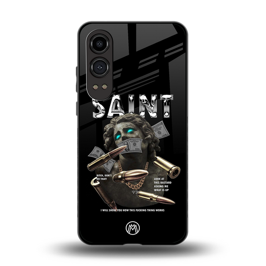 saint back phone cover | glass case for oneplus nord ce 4 lite