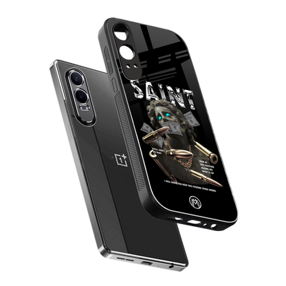 saint back phone cover | glass case for oneplus nord ce 4 lite