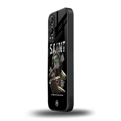 saint back phone cover | glass case for oneplus nord ce 4 lite