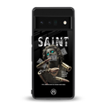 saint back phone cover | glass case for google pixel 6 pro