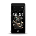 saint back phone cover | glass case for google pixel 6