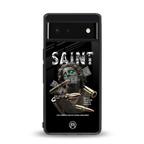 saint back phone cover | glass case for google pixel 6