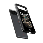 saint back phone cover | glass case for google pixel 6