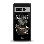 saint back phone cover | glass case for google pixel 7 pro