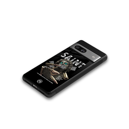 saint back phone cover | glass case for Google Pixel 7