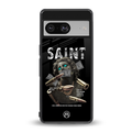 saint back phone cover | glass case for Google Pixel 8
