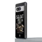 saint back phone cover | glass case for Google Pixel 8