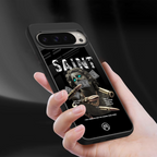 saint back phone cover | glass case for google pixel 9 pro