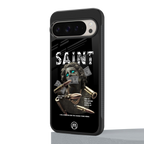 saint back phone cover | glass case for google pixel 9 pro