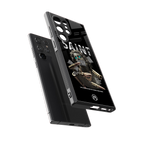 saint back phone cover | glass case for samsung galaxy s23 ultra