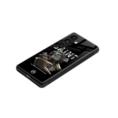 saint back phone cover | glass case for samsung galaxy s24 plus