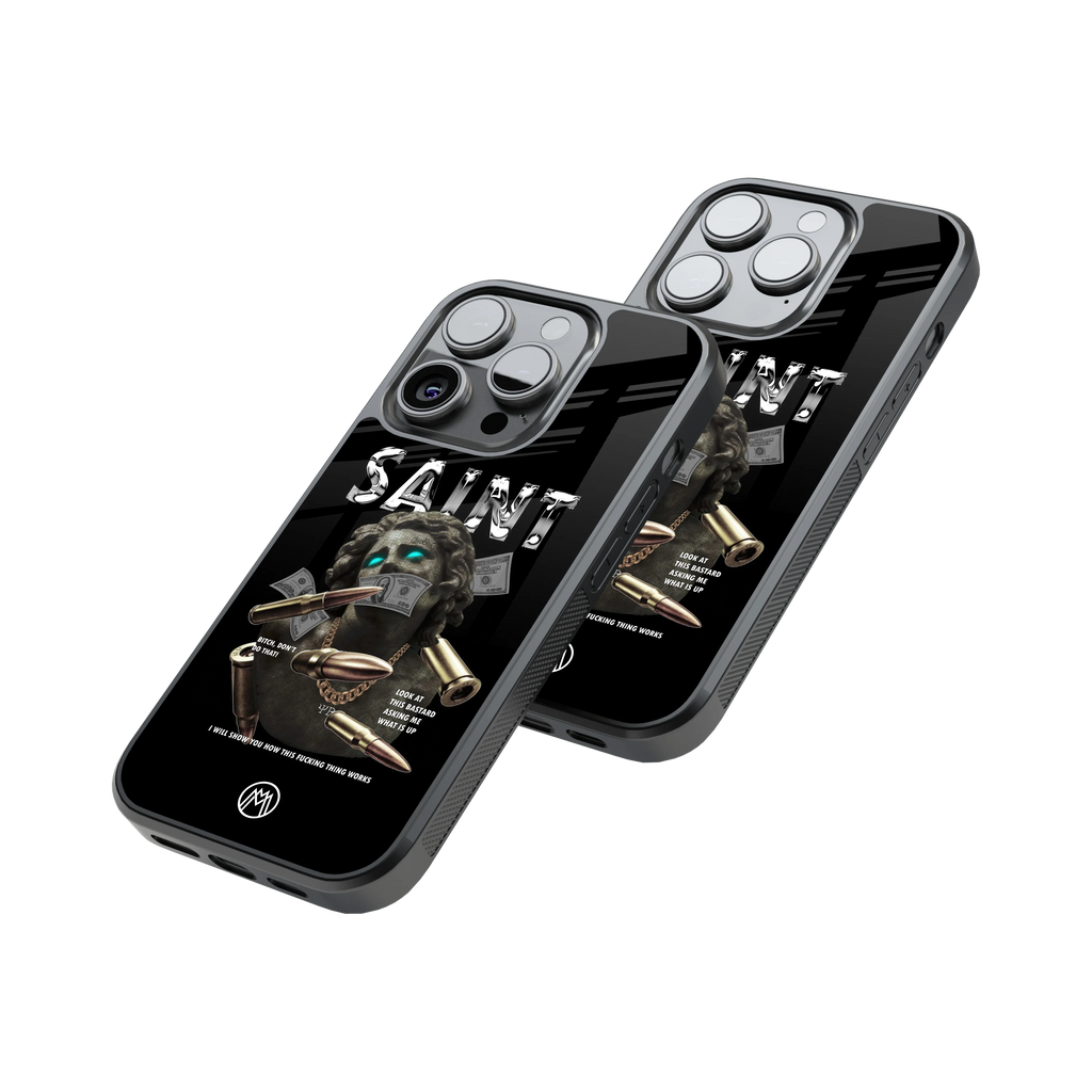 Protective Glass Back Phone Case Compatible with iPhone, Samsung, OnePlus, Pixel & More