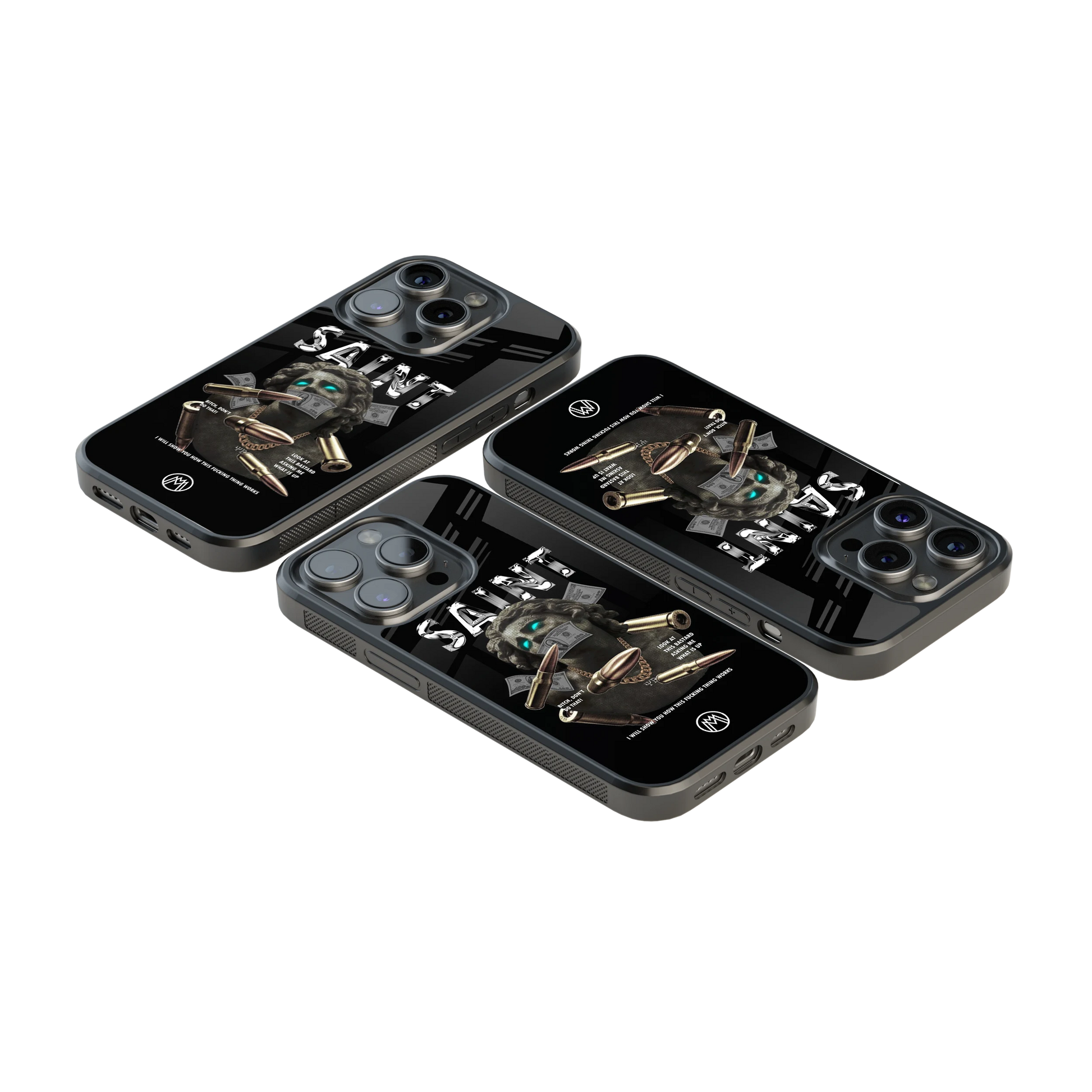 Luxury Glass Back Mobile Cover for iPhone, Samsung Galaxy, OnePlus, Pixel, Redmi & More