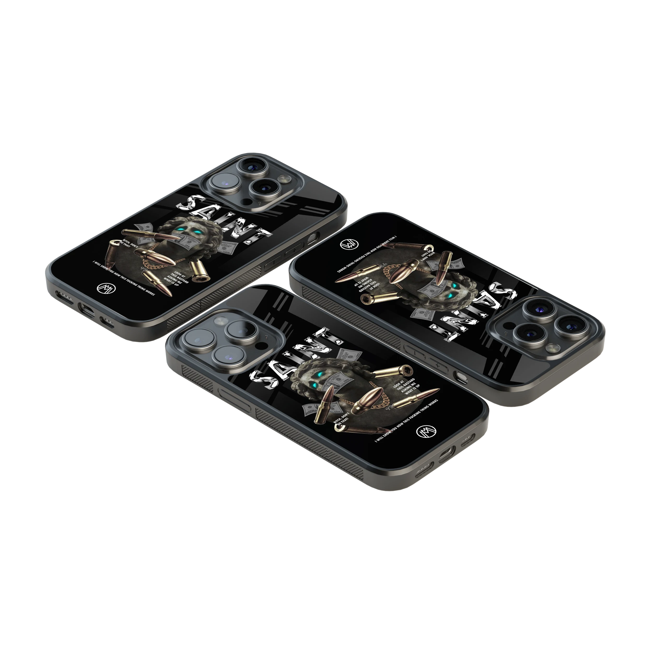 Luxury Glass Back Mobile Cover for iPhone, Samsung Galaxy, OnePlus, Pixel, Redmi & More