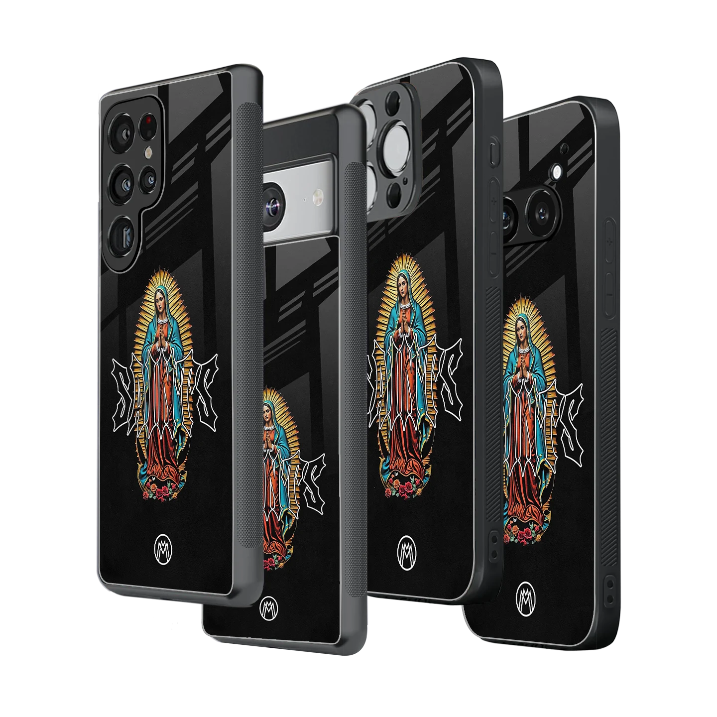 Stylish Glass Back Case for All Smartphones iPhone, Samsung, OnePlus, Pixel, Redmi, Oppo, Vivo, Motorola