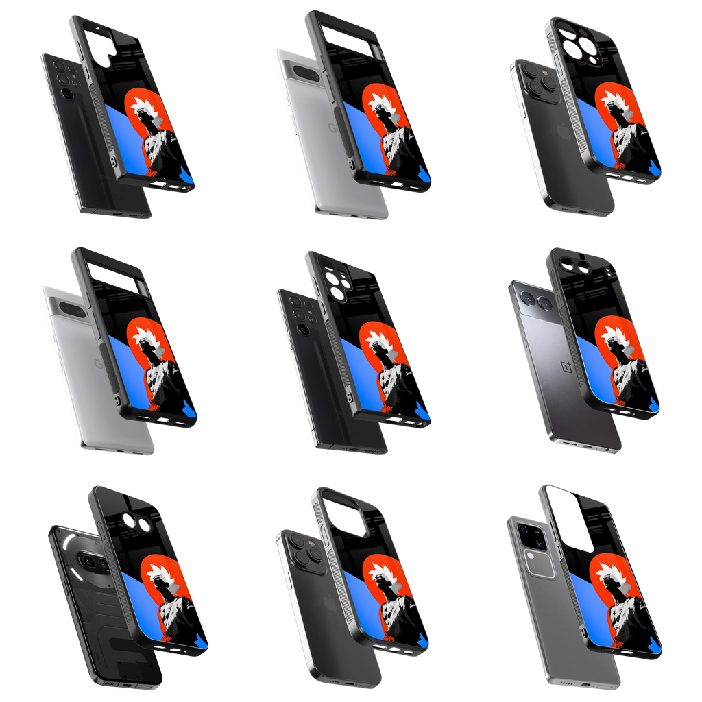 Durable Glass Back Mobile Case for iPhone, Samsung, OnePlus, Google Pixel, Redmi, Vivo, Oppo