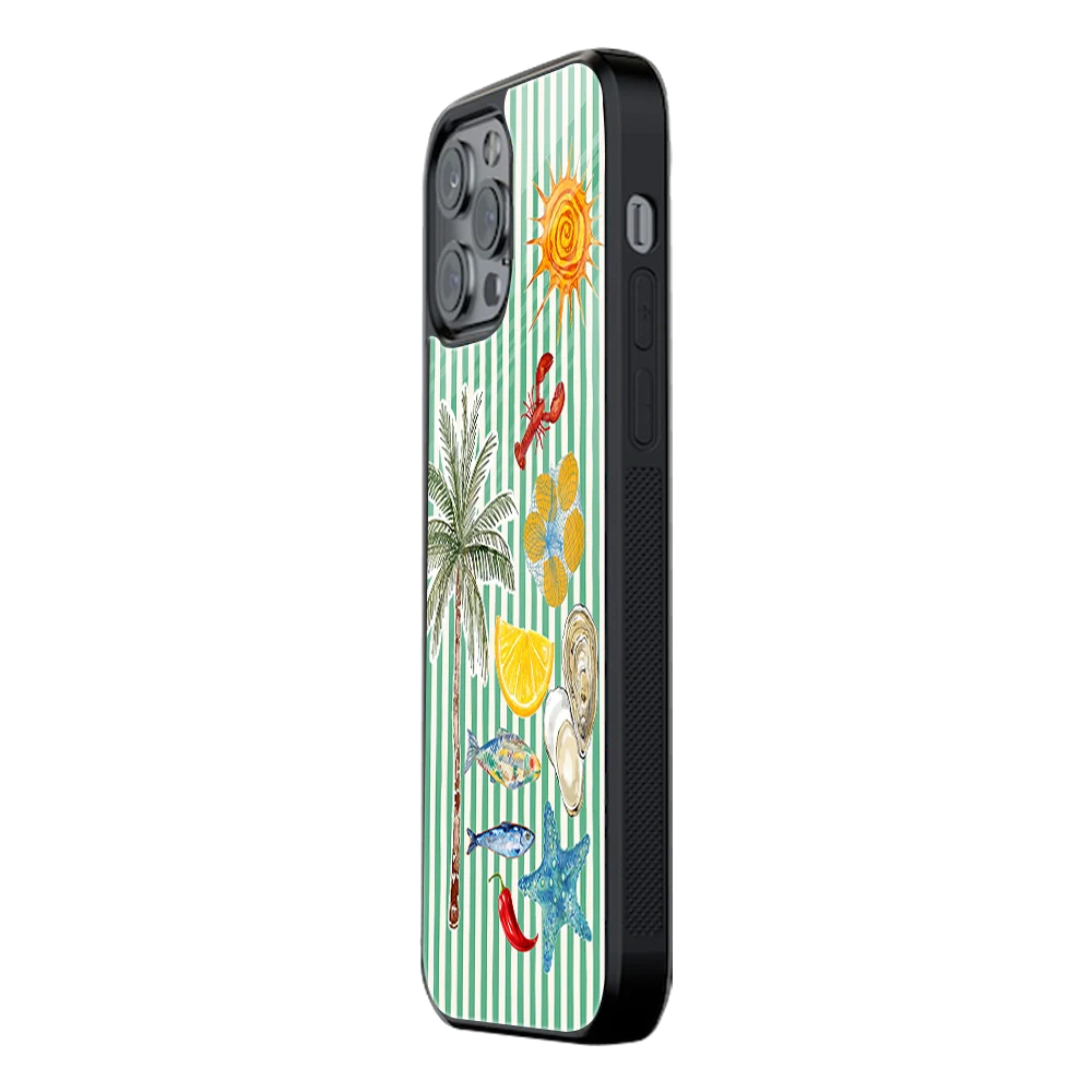 Slim Glass Back Phone Case for Multiple Brands iPhone, Samsung, Redmi, OnePlus, Oppo, Vivo