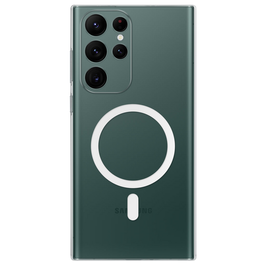 Anti Yellow Magsafe Clear Case for Samsung Galaxy S22 Ultra 5G